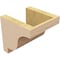 Ekena Millwork 6"W x 6"D x 6"H Wide Newport Rough Cedar Woodgrain TimberThane Corbel, Primed Tan CORUR06X06X06NEWRCPR - alternate 2